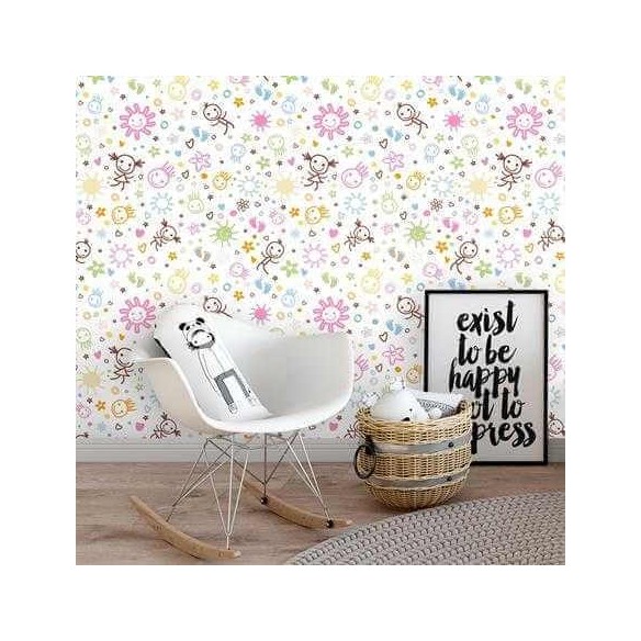 Papel de Parede Adesivo Infantil Colorido 134711642