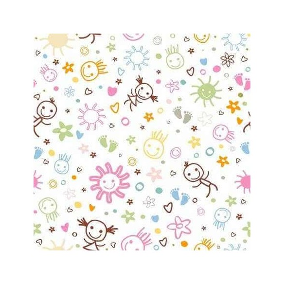 Papel de Parede Adesivo Infantil Colorido 134711642