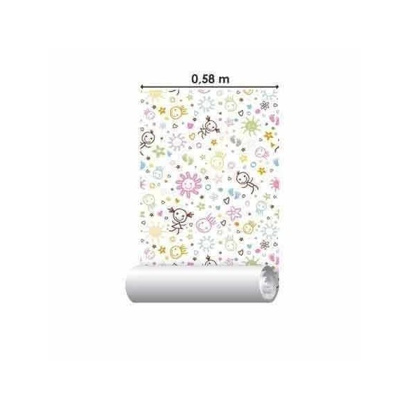 Papel de Parede Adesivo Infantil Colorido 134711642