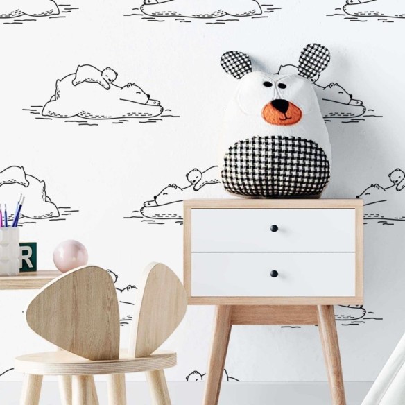 Papel de Parede Adesivo Infantil Colorir N02029