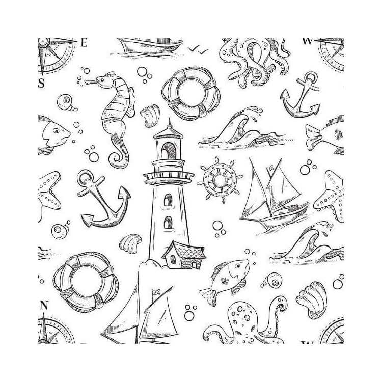 Papel de Parede Adesivo Infantil Colorir N02175