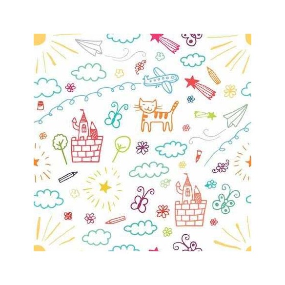 Papel de Parede Adesivo Infantil Desenhos 236699986