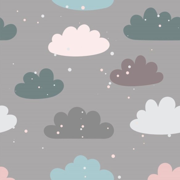 Papel de Parede Adesivo infantil dia de chuva N014119