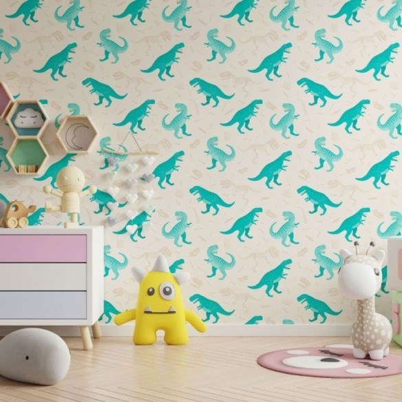 Papel de Parede Adesivo Infantil Dinossauros N013083