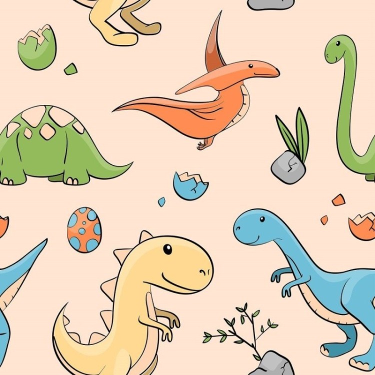 Papel de Parede Adesivo infantil Dinossauros...
