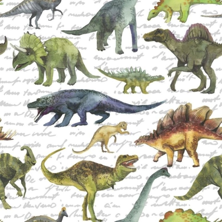 Papel de Parede Adesivo infantil Dinossauros...