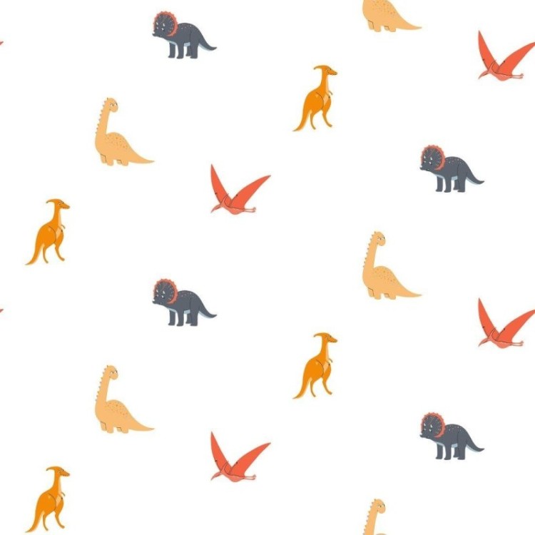 Papel de Parede Adesivo infantil Dinossauros...