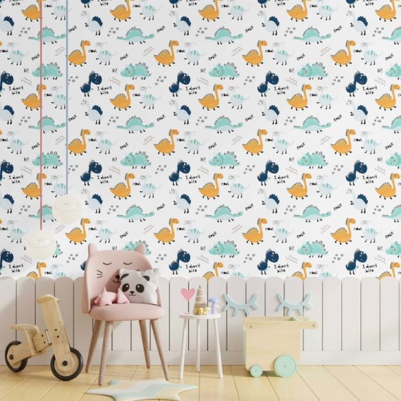 Papel de Parede Adesivo infantil Dinossauros N014156