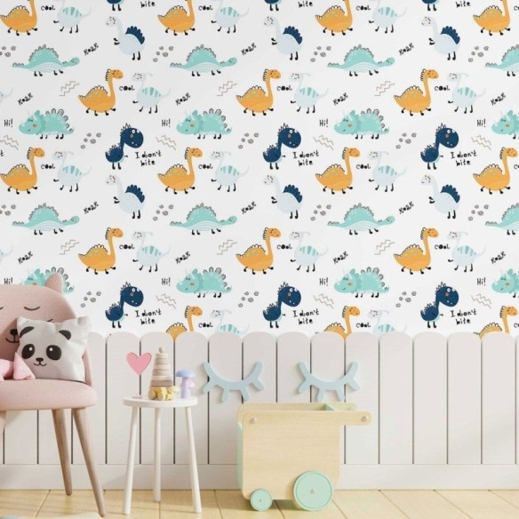Papel de Parede Adesivo infantil Dinossauros N014156