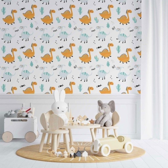 Papel de Parede Adesivo infantil Dinossauros N014158