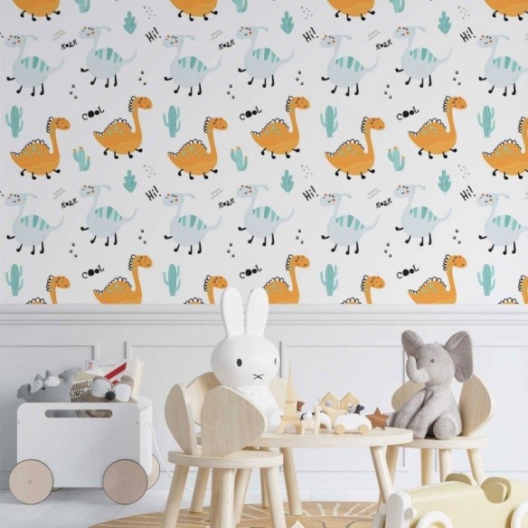 Papel de Parede Adesivo infantil Dinossauros N014158