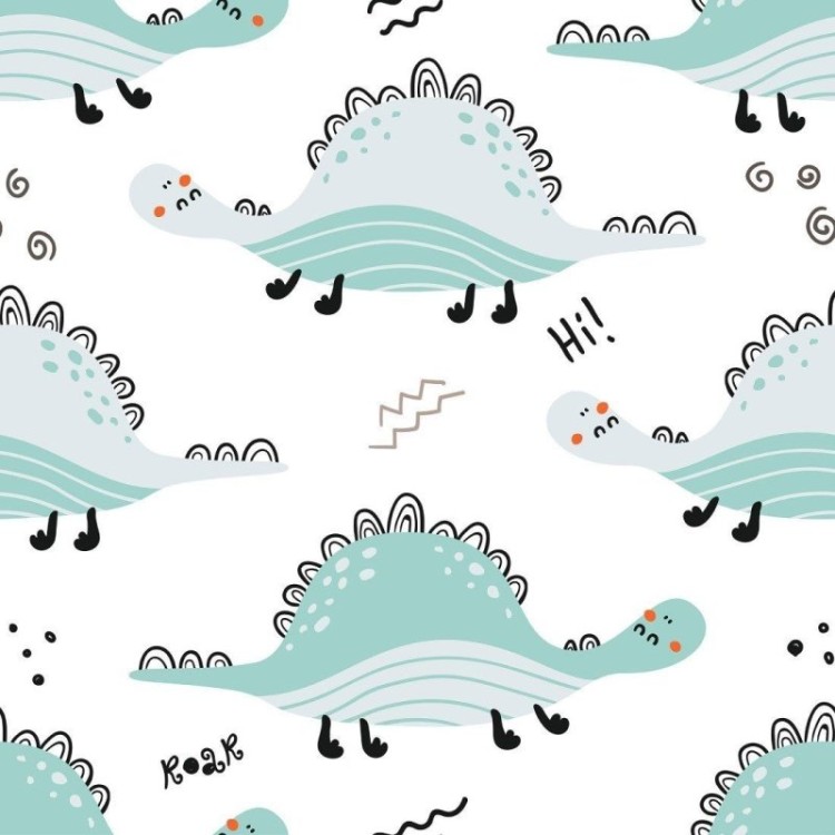 Papel de Parede Adesivo infantil Dinossauros...