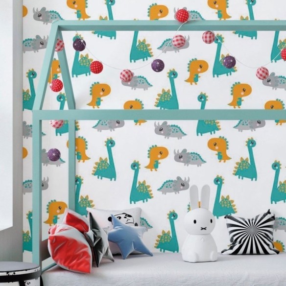 Papel de Parede Adesivo Infantil Dinossauros N018070