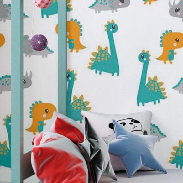 Papel de Parede Adesivo Infantil Dinossauros N018070