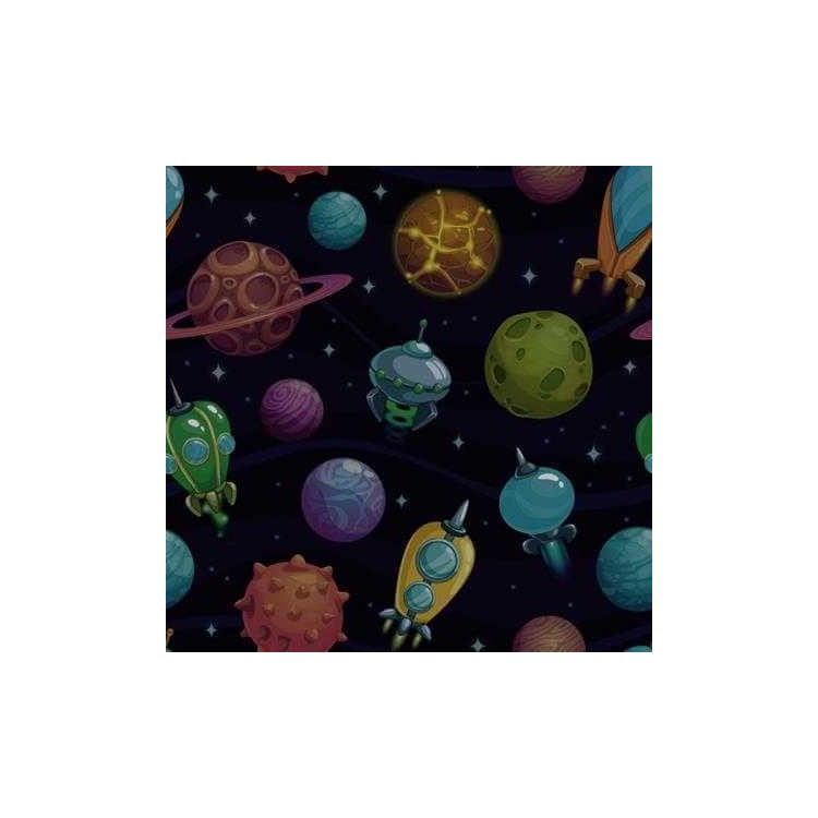 Papel de Parede Adesivo Infantil Espaço 283449050
