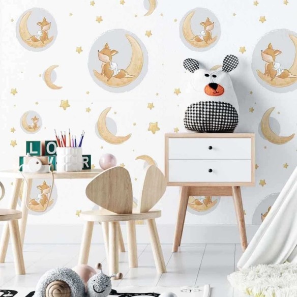 Papel de Parede Adesivo Infantil Estrela N02178