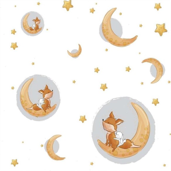 Papel de Parede Adesivo Infantil Estrela N02178
