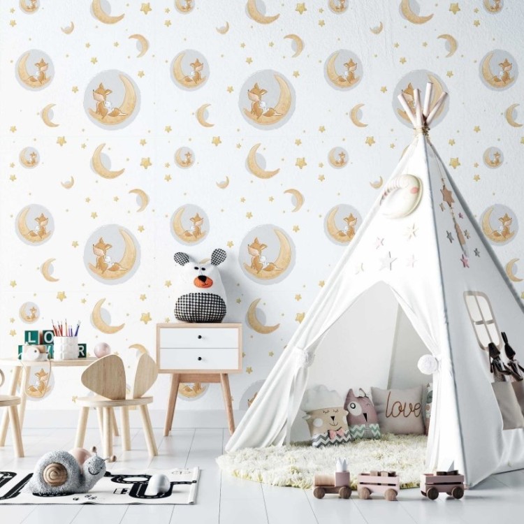 Papel de Parede Adesivo Infantil Estrela N02178