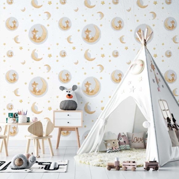 Papel de Parede Adesivo Infantil Estrela N02178