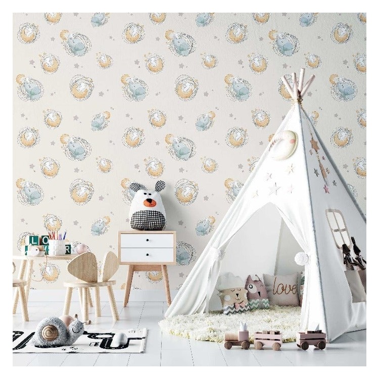 Papel de Parede Adesivo Infantil Estrela N02183