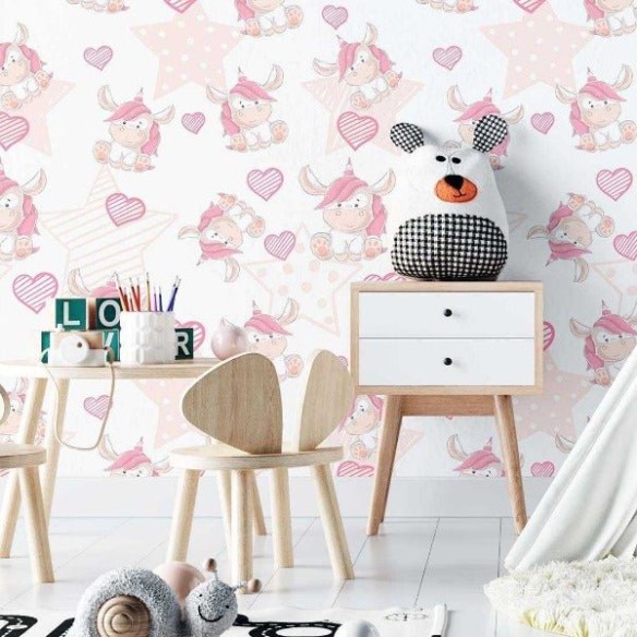 Papel de Parede Adesivo Infantil Estrela N02281