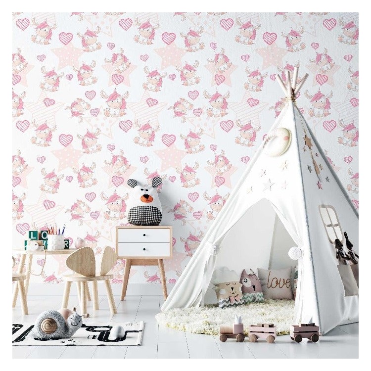 Papel de Parede Adesivo Infantil Estrela N02281