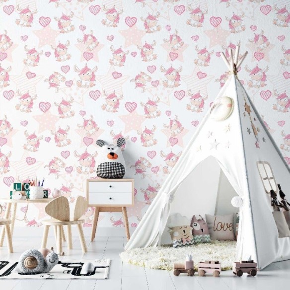 Papel de Parede Adesivo Infantil Estrela N02281