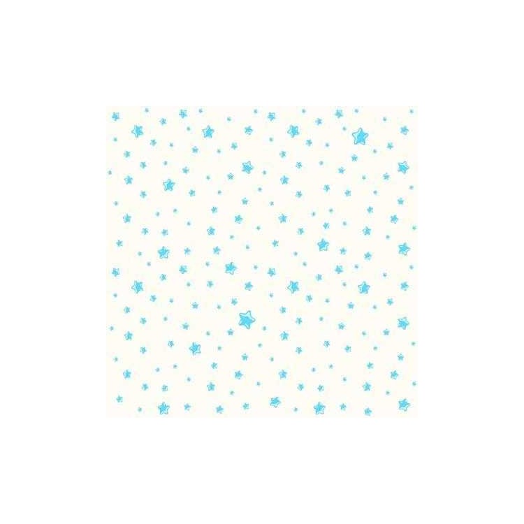 Papel de Parede Adesivo Infantil Estrelas Azul...