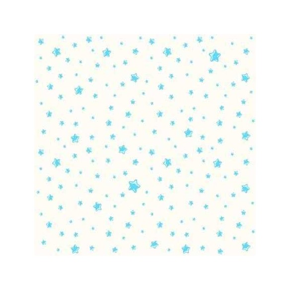 Papel de Parede Adesivo Infantil Estrelas Azul 555525778