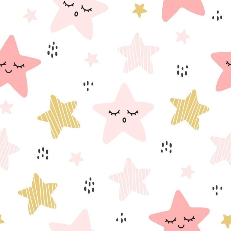 Papel de Parede Adesivo infantil estrelas N014040