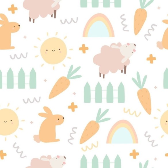 Papel de Parede Adesivo Infantil Fazendinha N013167