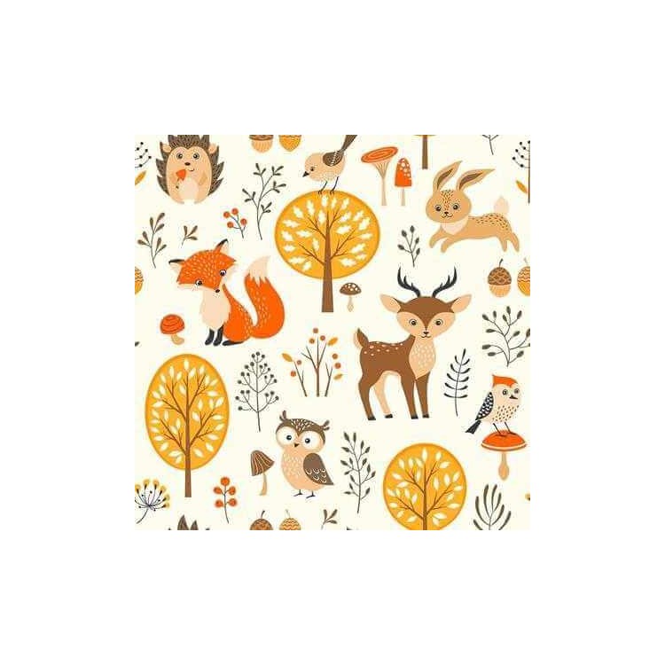 Papel de Parede Adesivo Infantil Floresta...