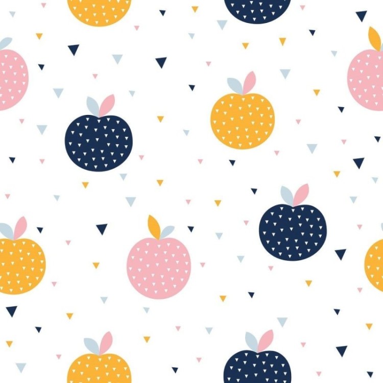 Papel de Parede Adesivo Infantil Frutas N015004