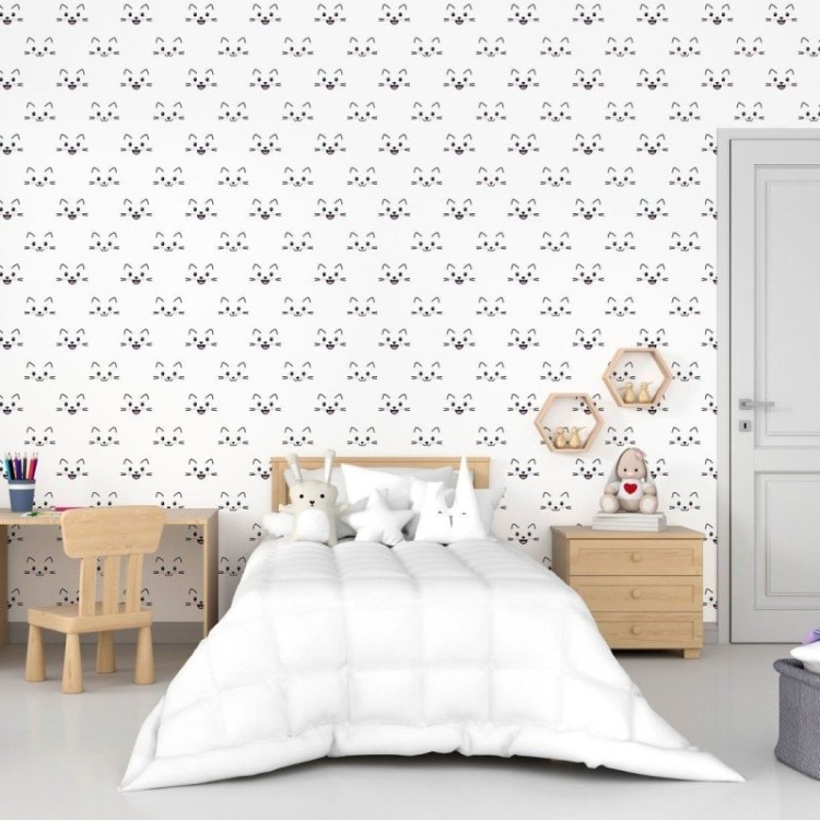 Papel de Parede Adesivo Infantil Gatinhos N015127