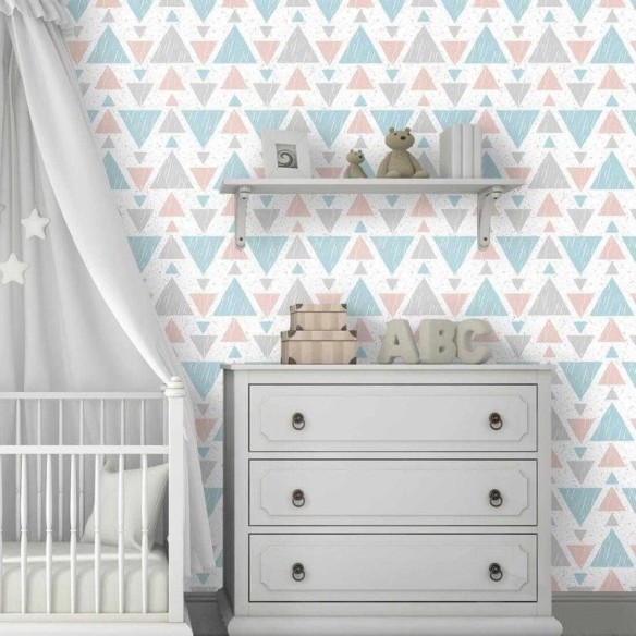Papel de Parede Adesivo Infantil Geométrico 565396144
