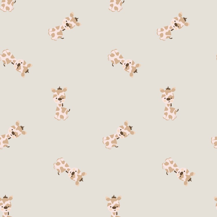 PAPEL DE PAREDE ADESIVO INFANTIL GIRAFA L1