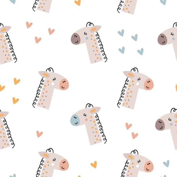 Papel de Parede Adesivo Infantil Girafas N019091