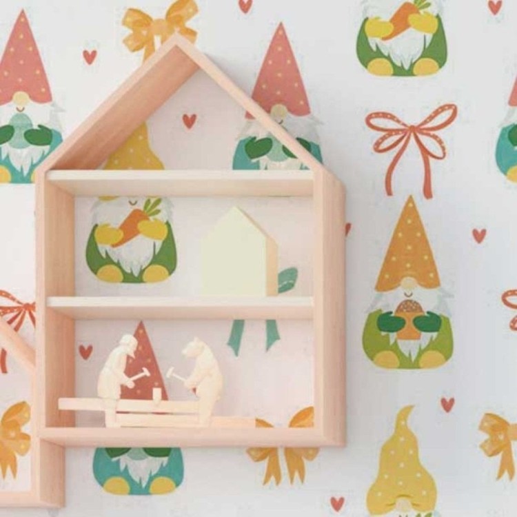 Papel de Parede Adesivo Infantil Gnomos N018057