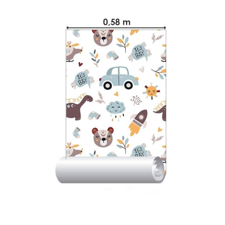 Papel de Parede Adesivo Infantil It's a Boy...