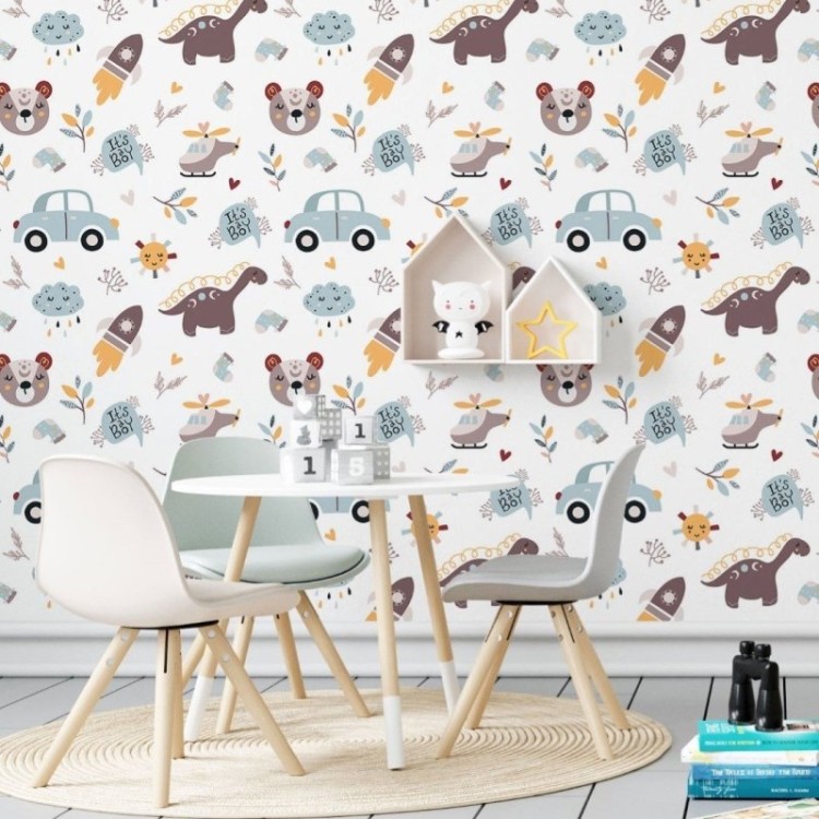 Papel de Parede Adesivo Infantil It's a Boy...