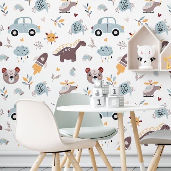 Papel de Parede Adesivo Infantil It's a Boy N019095