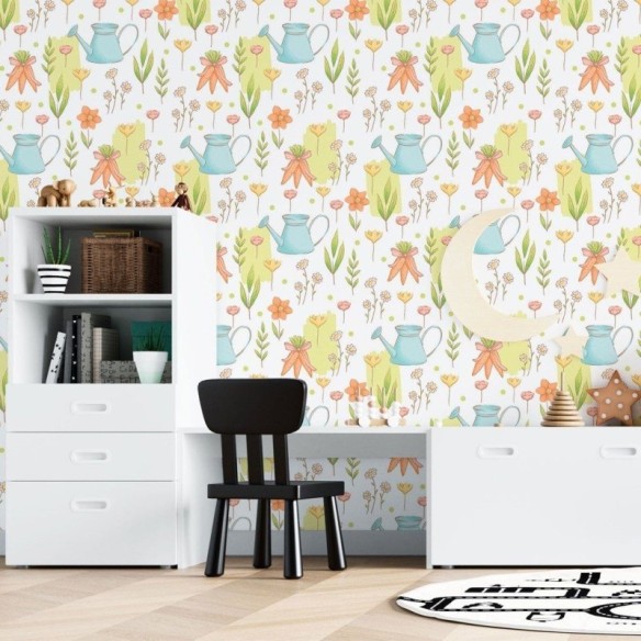 Papel de Parede Adesivo Infantil Jardim N015031