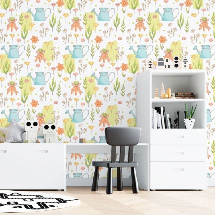 Papel de Parede Adesivo Infantil Jardim N015031