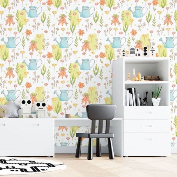 Papel de Parede Adesivo Infantil Jardim N015031
