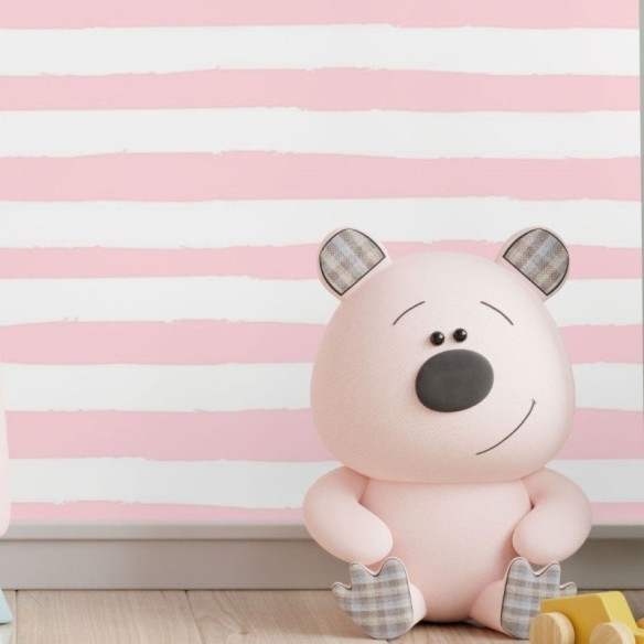 Papel de Parede Adesivo Infantil Listrado N017065