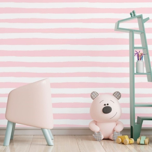 Papel de Parede Adesivo Infantil Listrado N017065