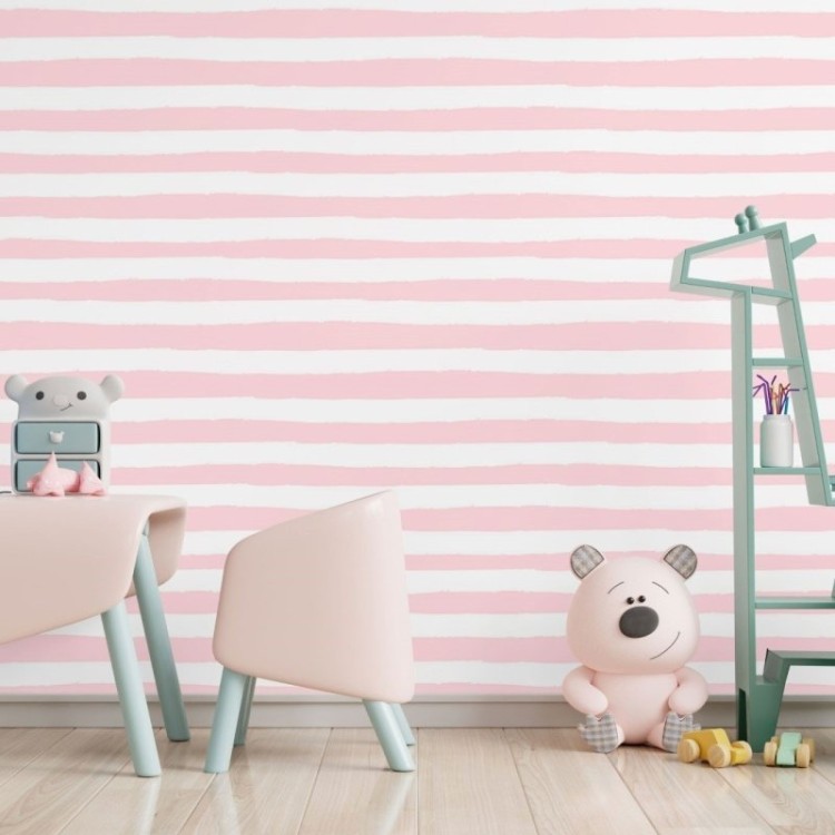 Papel de Parede Adesivo Infantil Listrado N017065