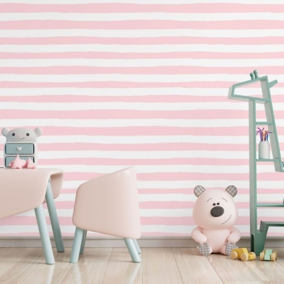 Papel de Parede Adesivo Infantil Listrado N017065