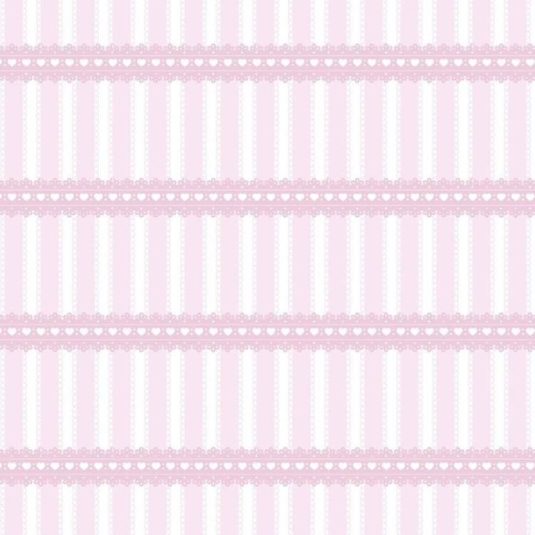 Papel de Parede Adesivo Infantil Listrado Rosa...