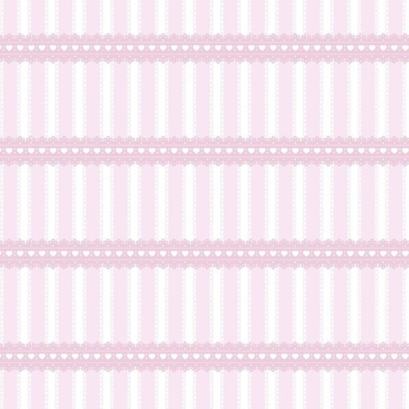 Papel de Parede Adesivo Infantil Listrado Rosa N015110